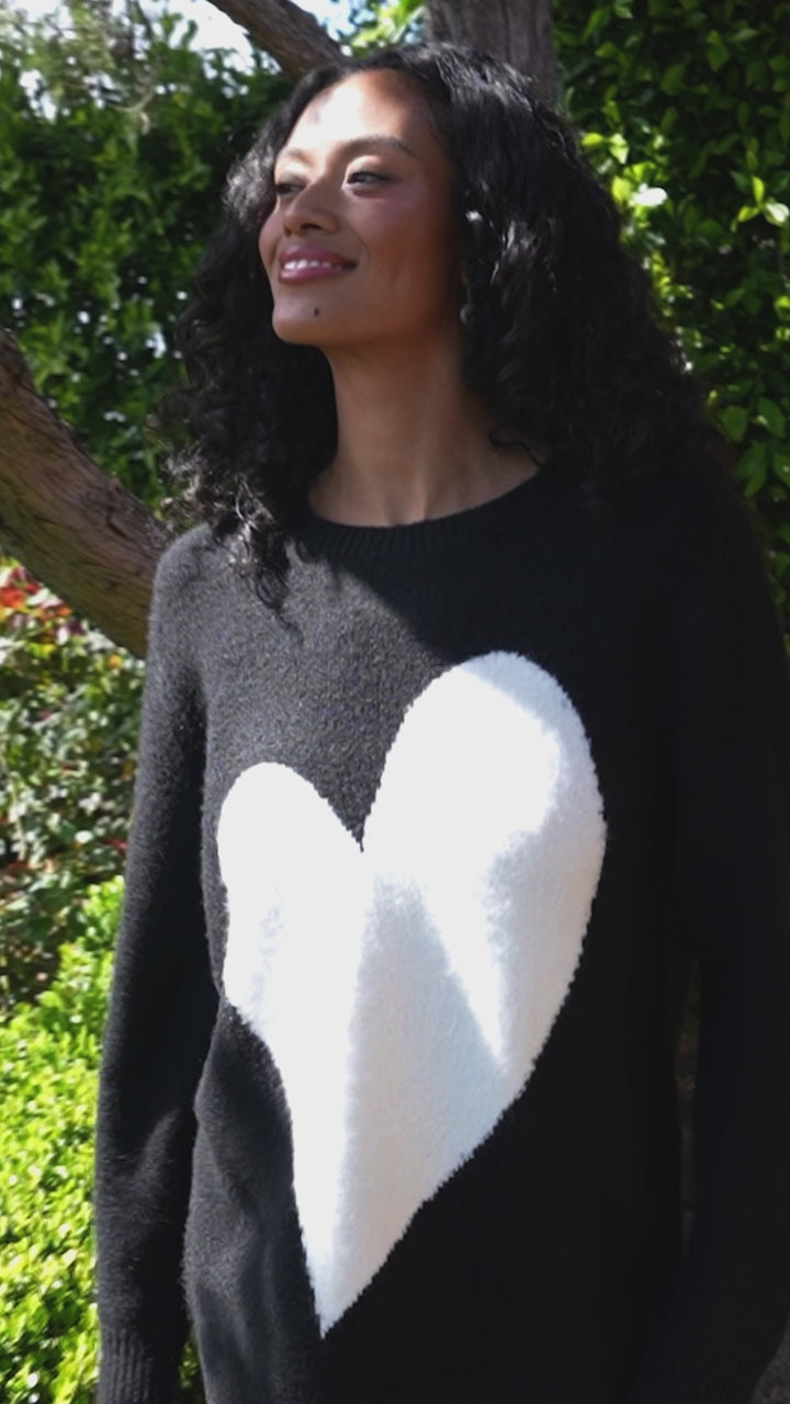 Heart Jacquard Sweater