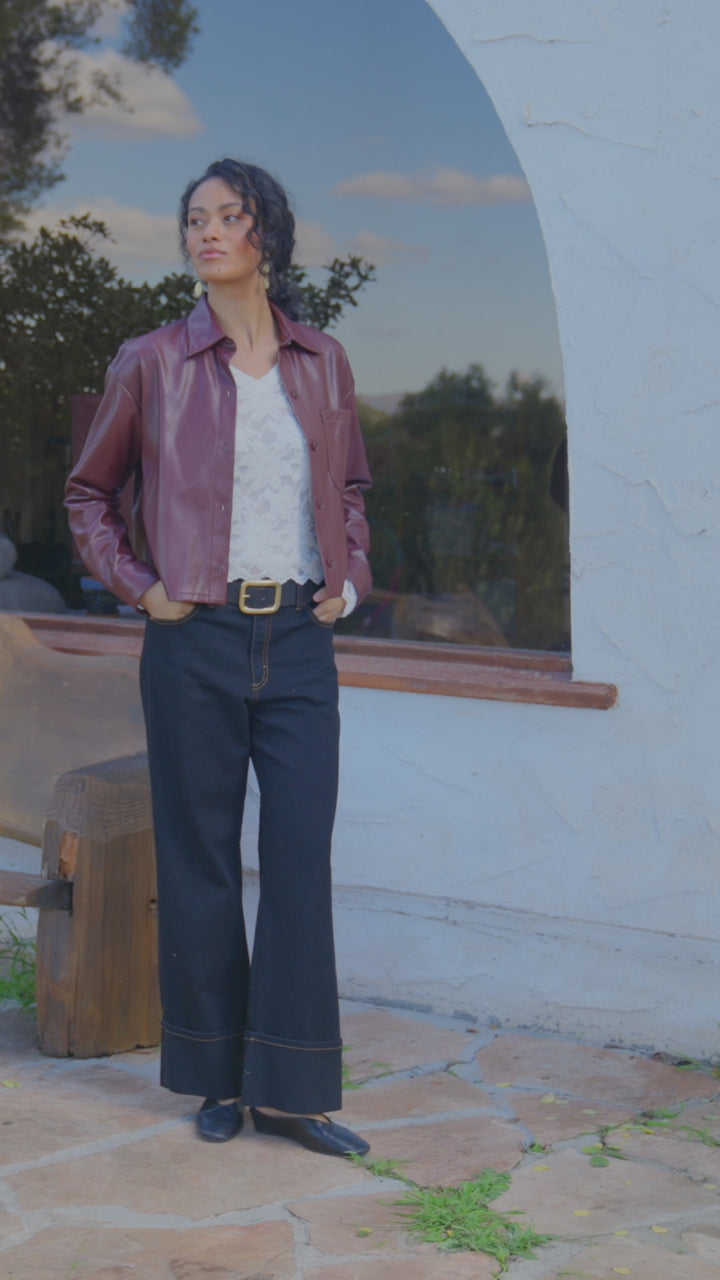 Cuffed Cropped Jeans