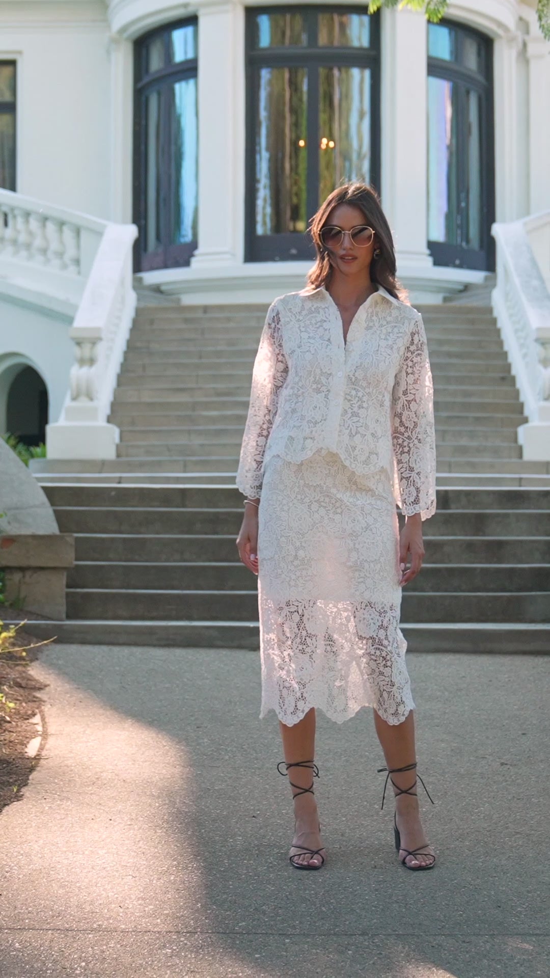 Lace Button Down Soft Jacket