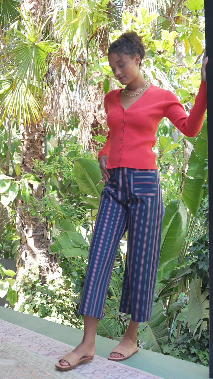 Ribbed Cardigan Sweater