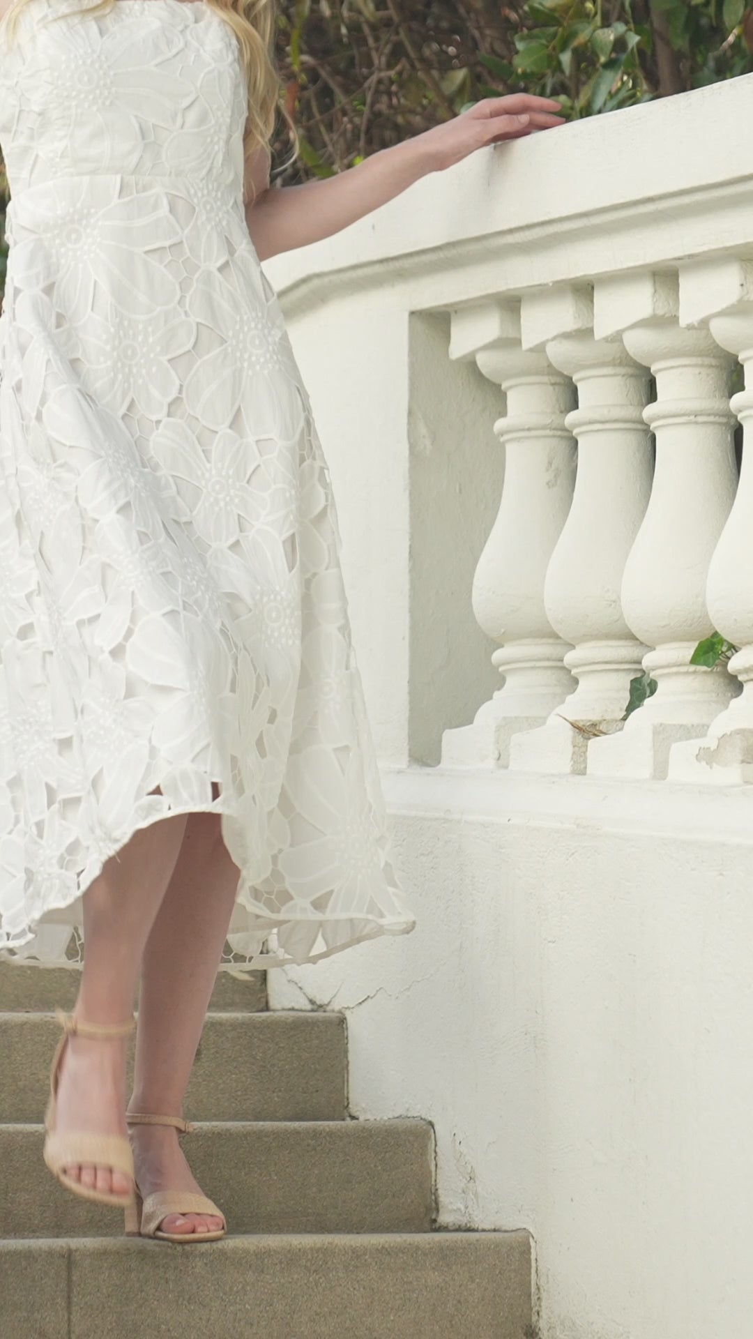 Embroidered Cut-Out Sundress