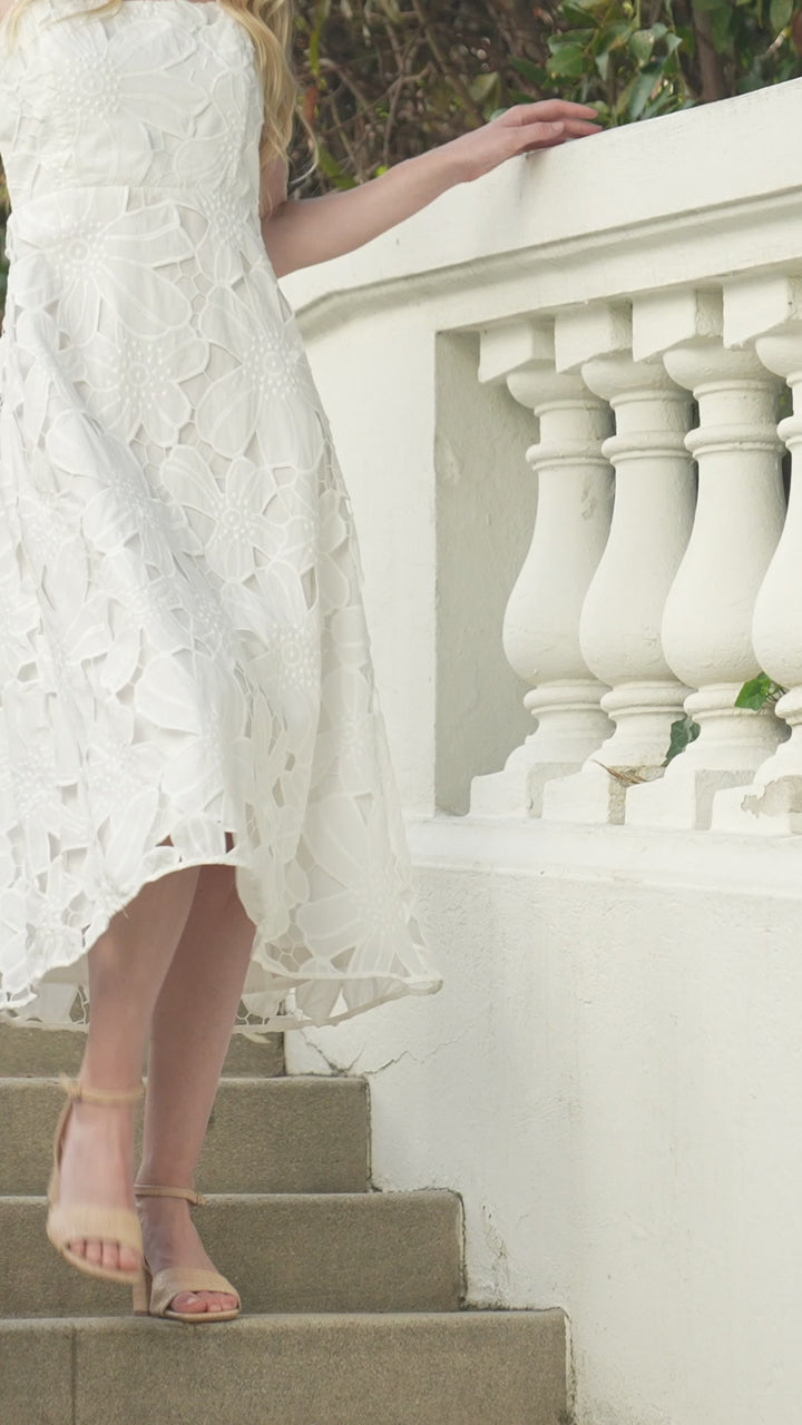 Embroidered Cut-Out Sundress