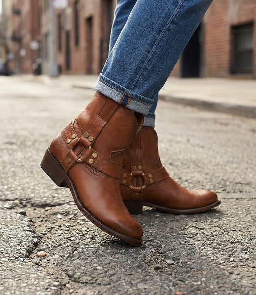 Frye Billy Short Harness Boots – Karen Kane