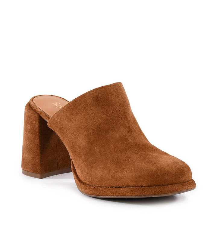 Seychelles Honor Suede High Heel Clogs