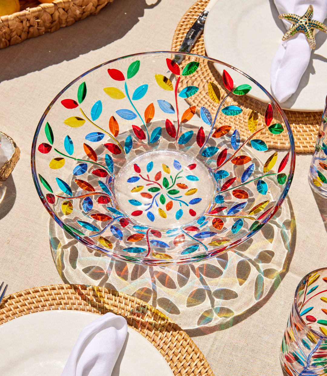 Handpainted Crystal Bowl