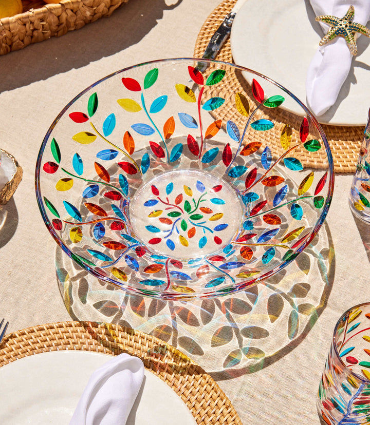 Handpainted Crystal Bowl