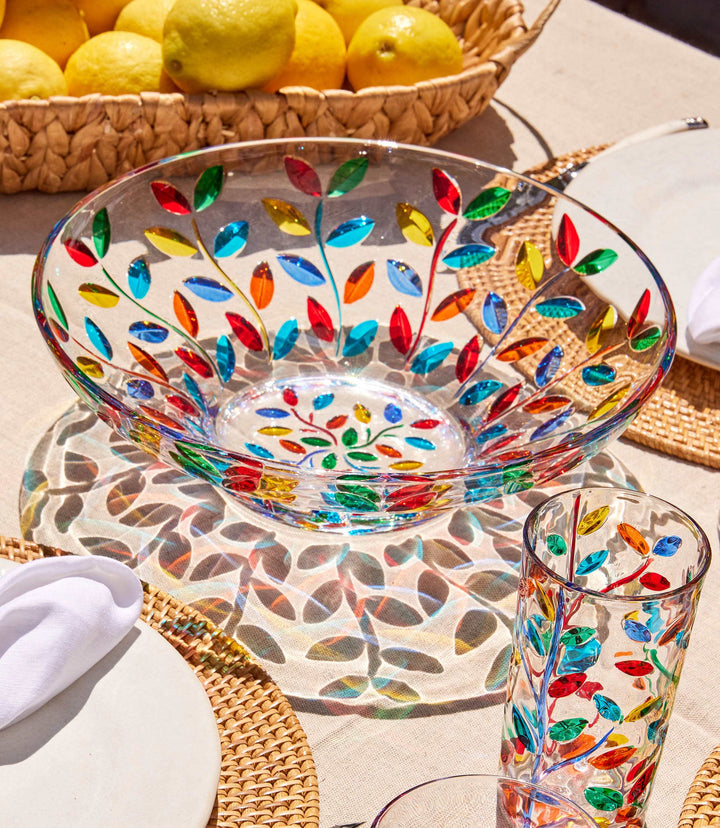 Handpainted Crystal Bowl