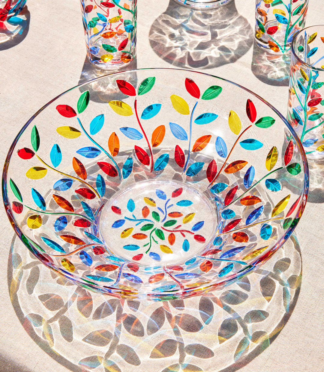 Handpainted Crystal Bowl