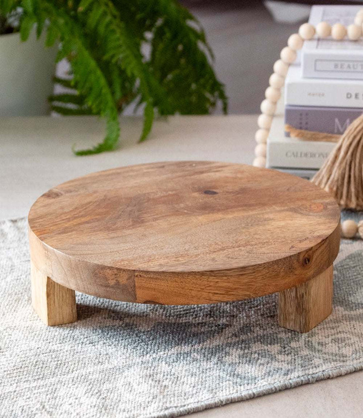 Footed Round Charcuterie Board