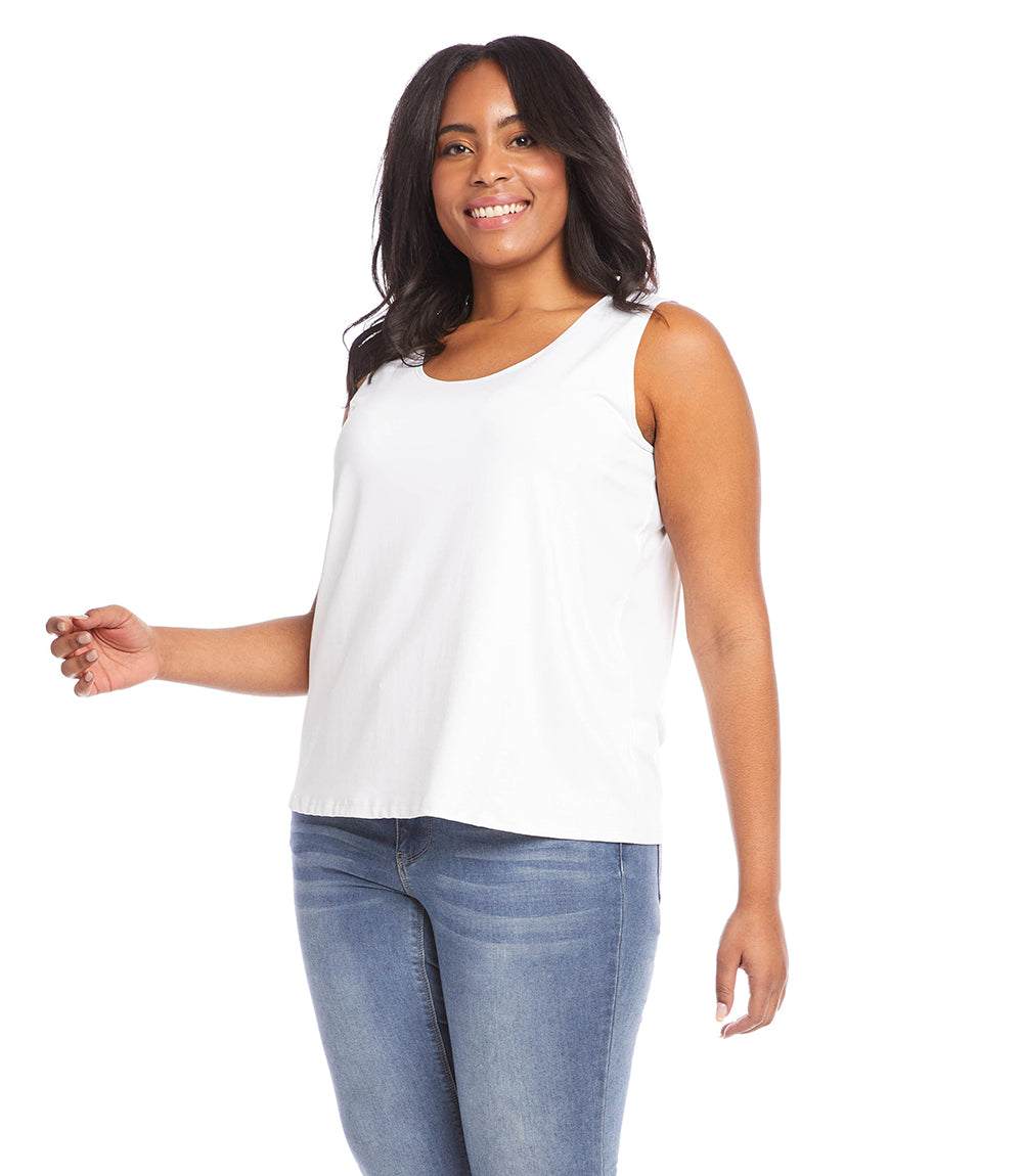 Plus Size Scoop Tank - Soft & Flattering Essential Tank Top