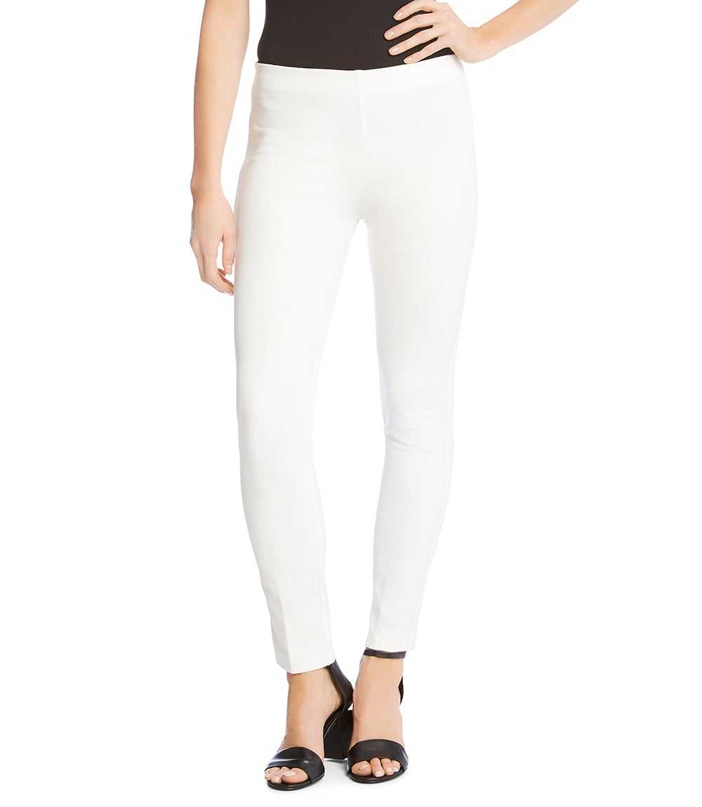 White Piper Pants with skinny ankle-length fit made of double stretch fabric for comfort and shape retention